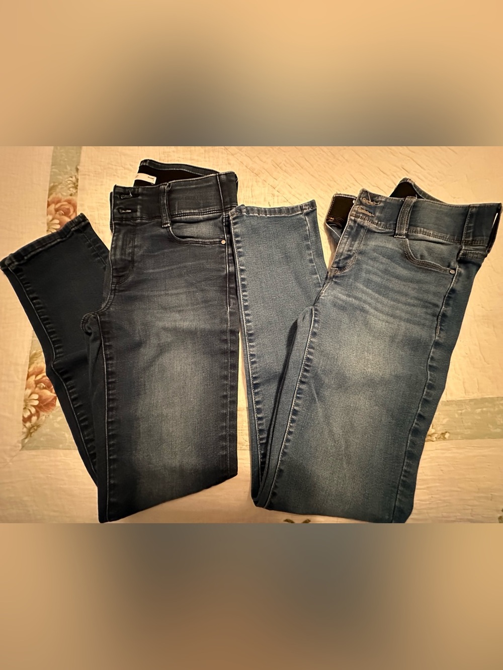 Nine West Women’s Skinny Jeans - Dark and Medium Blue Washes